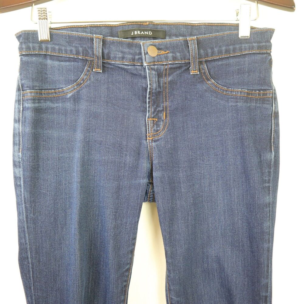 J Brand Size 29 Super Skinny Jeans Mid Rise Starless Dark Wash - Picture 2 of 10